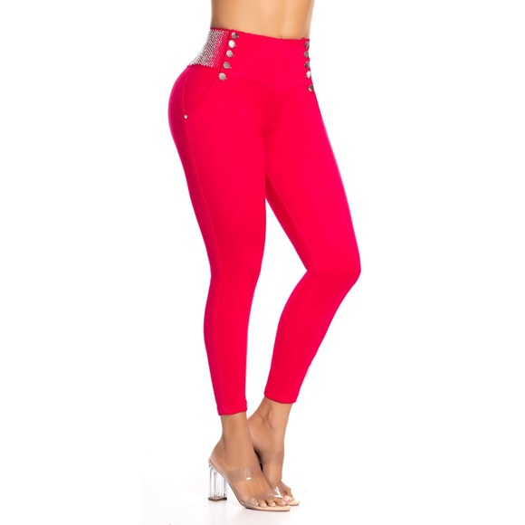 Lowell Jeans, Colombian 🇨🇴 Butt Lifter Embroidery High Waist Skinny Jea… - Picture 4 of 6